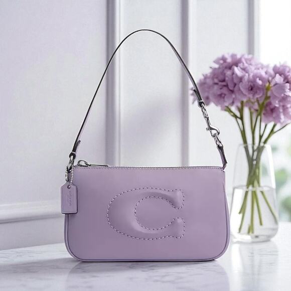 Coach Nolita 19 Purse in Light Violet Leather CR364 - Picture 1 of 3